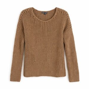 Vince Chunky Knit Wool Blend Sweater – Brown – Size S